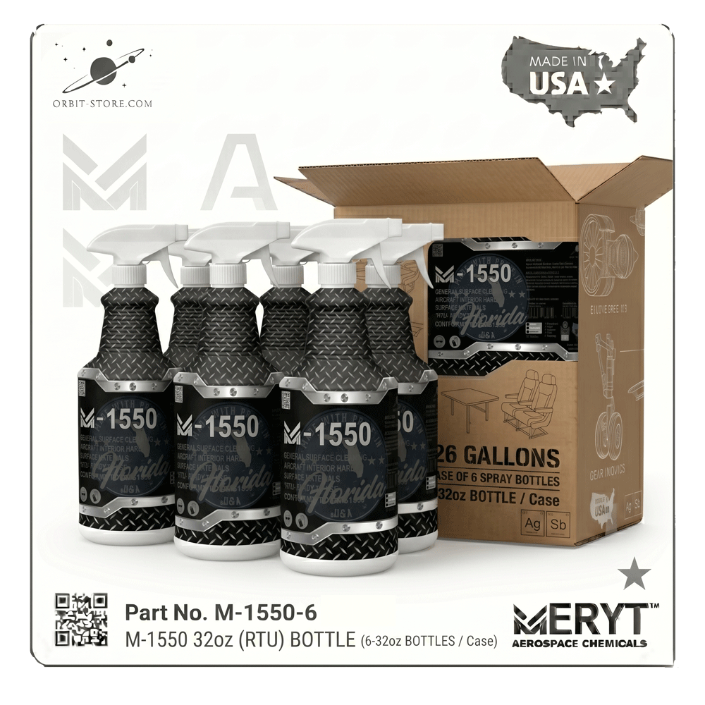 M-1550-326 Aircraft Interior Cleaner — AMS 1550 — Case of 6 × 32 oz spray bottles