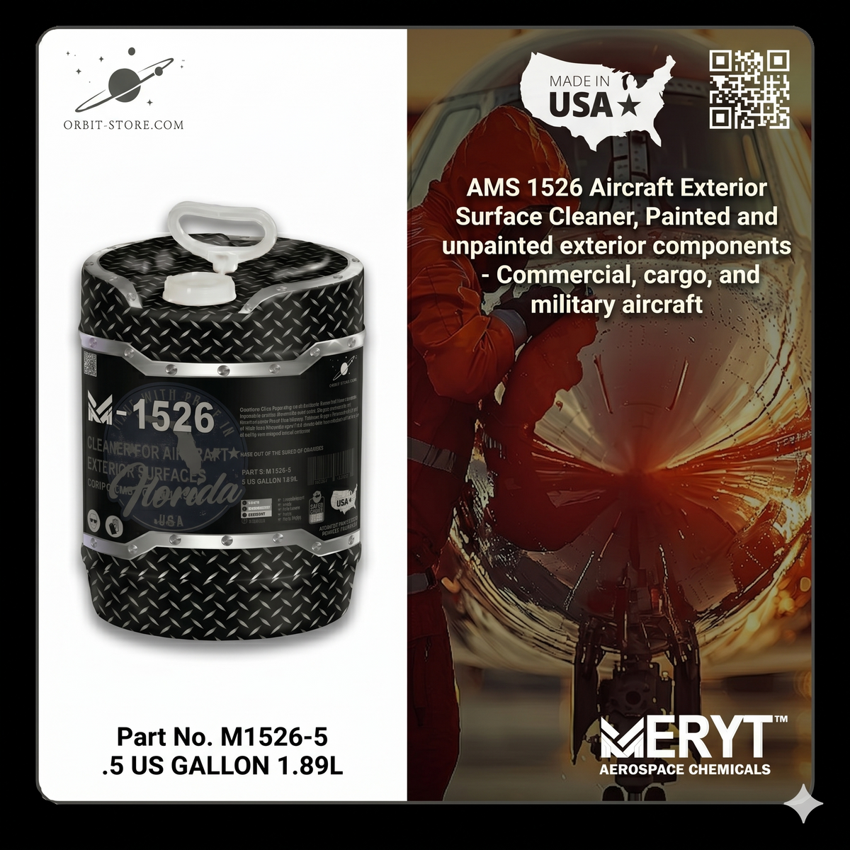 M-1526-5 Aircraft Exterior Cleaner — AMS 1526 — 5 US gallons (18.9 L)