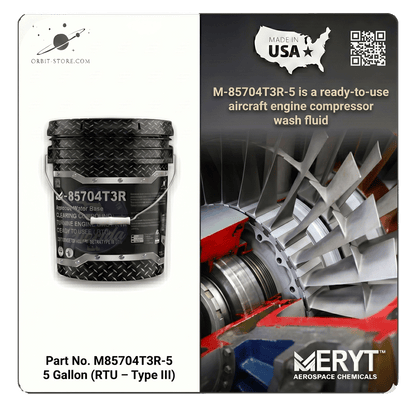 M-85704T3R-5 Turbine Engine Gas Path Cleaner — MIL-PRF-85704 Type III RTU — 5 US gallons (18.9 L)