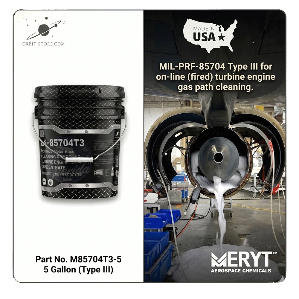 M-85704T3-5 Turbine Engine Gas Path Cleaner — MIL-PRF-85704 Type III — 5 US gallons (18.9 L)
