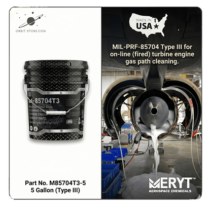 M-85704T3-5 Turbine Engine Gas Path Cleaner — MIL-PRF-85704 Type III — 5 US gallons (18.9 L)