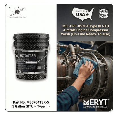 M-85704T3R-5 Turbine Engine Gas Path Cleaner — MIL-PRF-85704 Type III RTU — 5 US gallons (18.9 L)