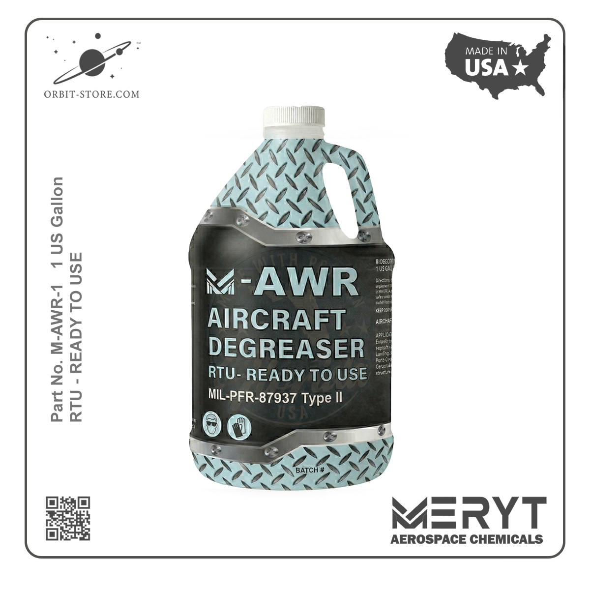 M-AWR-1 Aircraft Degreaser — MIL-PRF-87937D Type II — 1 US gallon (3.78 L)