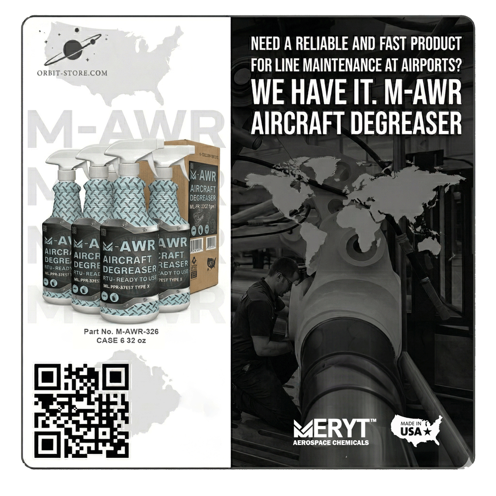 M-AWR-326 Aircraft Degreaser — MIL-PRF-87937D Type II — Case of 6 × 32 oz spray bottles