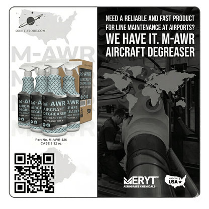 M-AWR-326 Aircraft Degreaser — MIL-PRF-87937D Type II — Case of 6 × 32 oz spray bottles