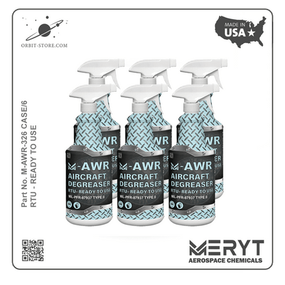 M-AWR-326 Aircraft Degreaser — MIL-PRF-87937D Type II — Case of 6 × 32 oz spray bottles