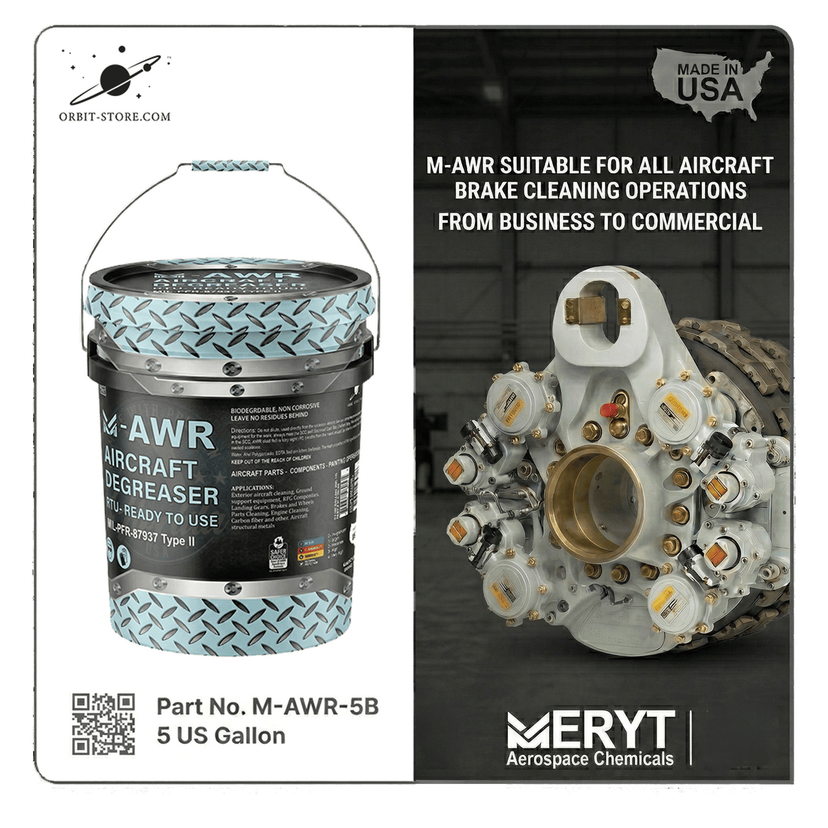 M-AWR-5B Aircraft Degreaser — MIL-PRF-87937D Type II — 5 US gallon bucket (18.9 L)