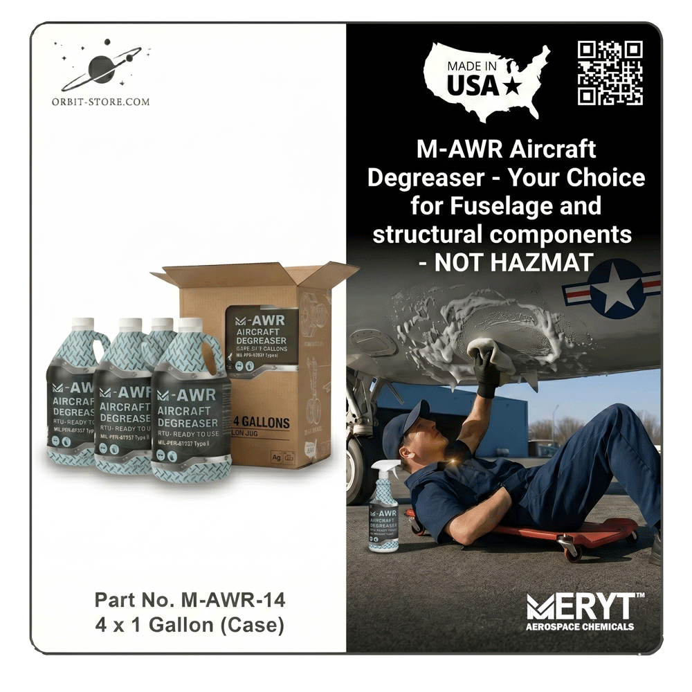 M-AWR-14 Aircraft Degreaser — MIL-PRF-87937D Type II — Case of 4 × 1 US gallon