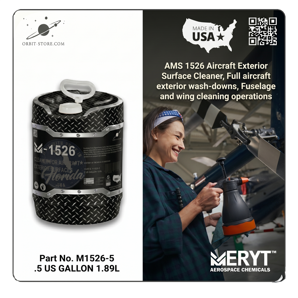 M-1526-5 Aircraft Exterior Cleaner — AMS 1526 — 5 US gallons (18.9 L)