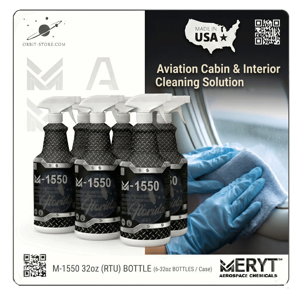 M-1550-326 Aircraft Interior Cleaner — AMS 1550 — Case of 6 × 32 oz spray bottles