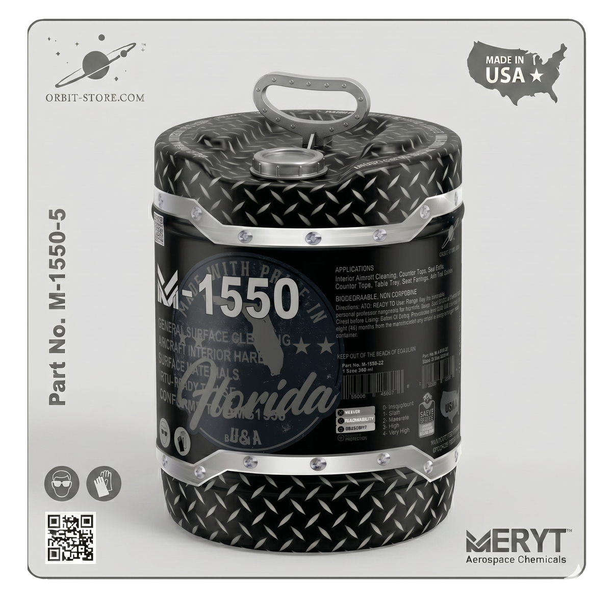 M-1550-5 Aircraft Interior Cleaner — AMS 1550 — 5 US gallons (18.9 L)