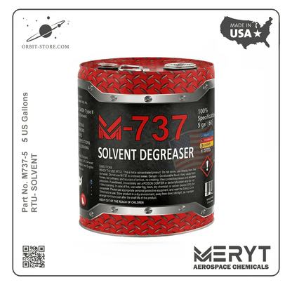 M-737-5 Solvent Degreaser — MIL-PRF-680 Type II — 5 US gallons (18.9 L)