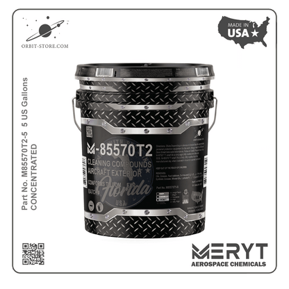 M-85570T2-5 Aircraft Exterior Cleaner — MIL-PRF-85570 Type II — 5 US gallons (18.9 L)
