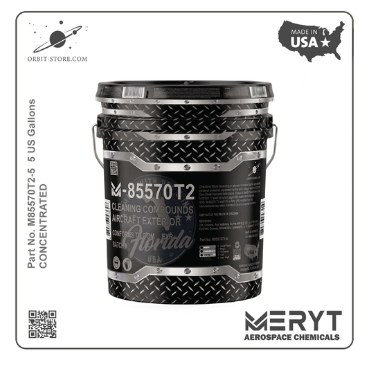 M-85570T2-5 Aircraft Exterior Cleaner — MIL-PRF-85570 Type II — 5 US gallons (18.9 L)