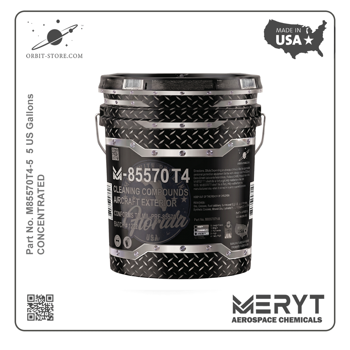 M-85570T4-5 Aircraft Exterior Spot Cleaner — MIL-PRF-85570 Type IV — 5 US gallons (18.9 L)