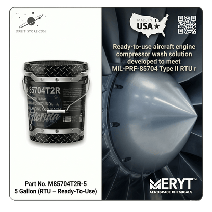 M-85704T2R-5 Turbine Engine Gas Path Cleaner — MIL-PRF-85704 Type II RTU — 5 US gallons (18.9 L)