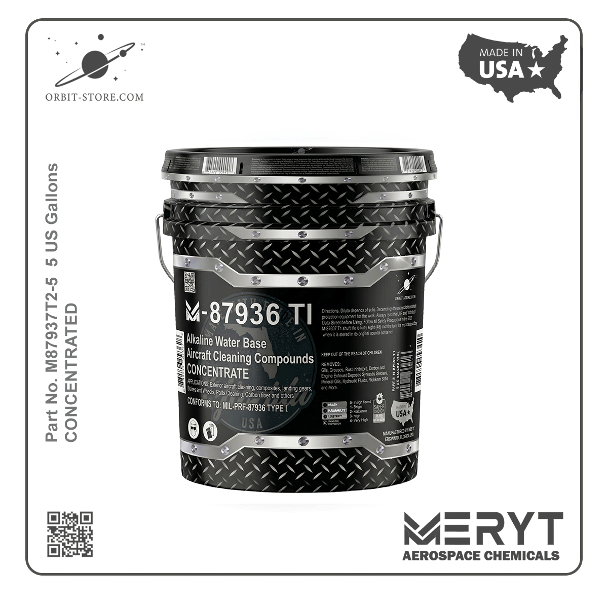 M-87936T1-5 Aircraft Exterior Cleaner — Concentrate — 5 US gallons (18.9 L)