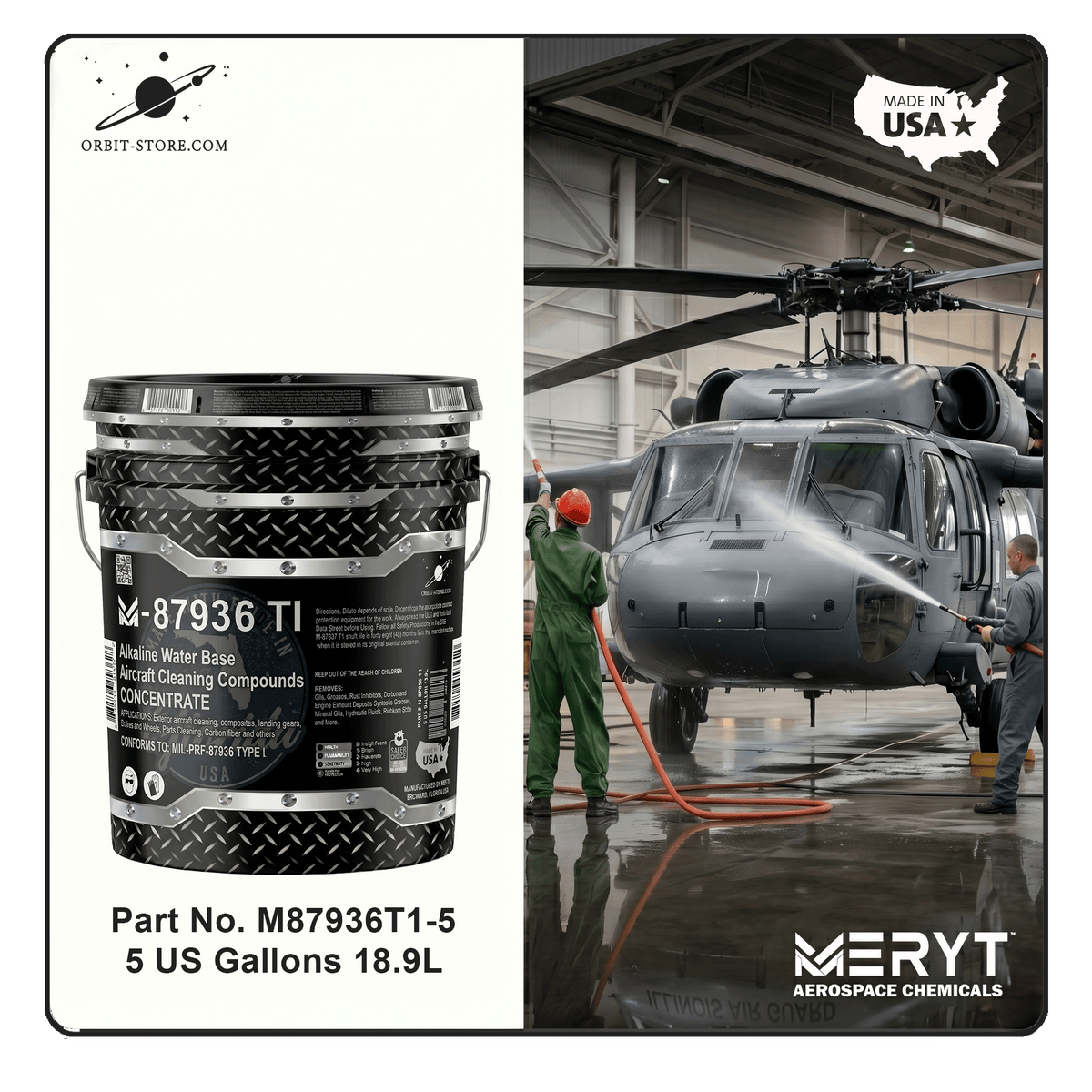 M-87936T1-5 Aircraft Exterior Cleaner — Concentrate — 5 US gallons (18.9 L)