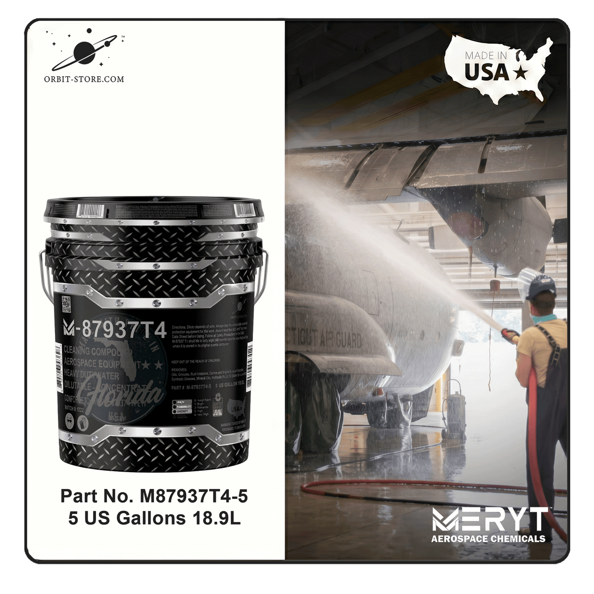 M-87937T4-5 Aerospace Equipment Cleaner — MIL-PRF-87937 Type IV — 5 US gallons (18.9 L)