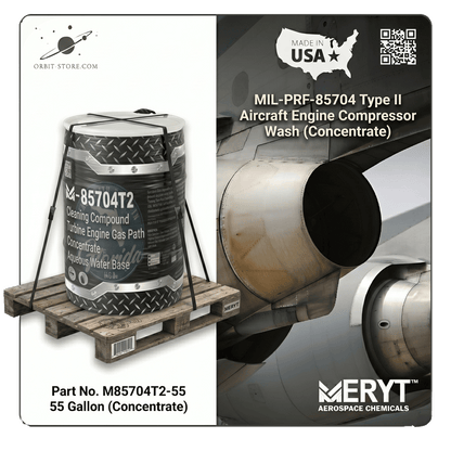 M-85704T2-55 Turbine Engine Gas Path Cleaner — MIL-PRF-85704 Type II — 55 US gallon drum (208.2 L)