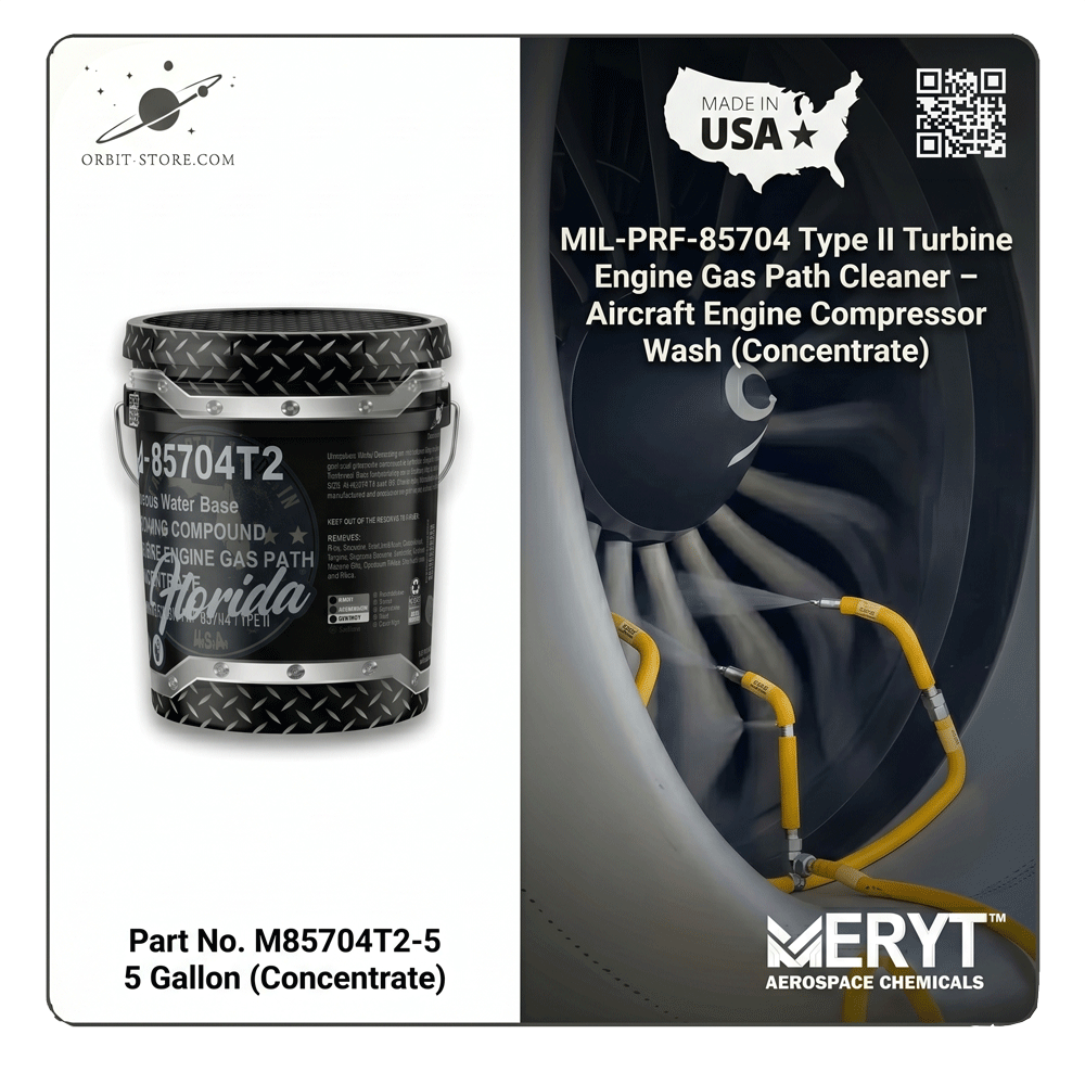 M-85704T2-5 Turbine Engine Gas Path Cleaner — MIL-PRF-85704 Type II — 5 US gallons (18.9 L)