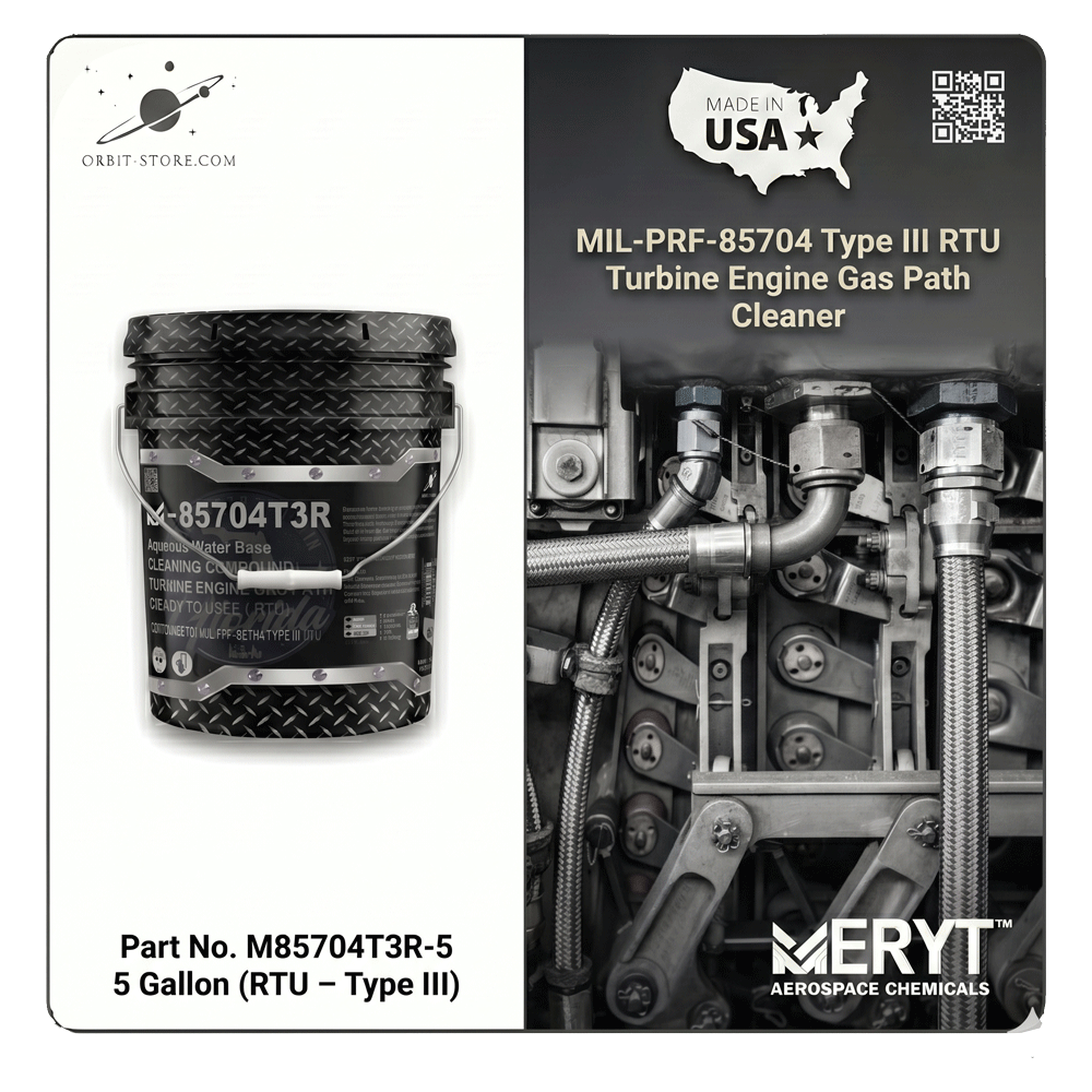 M-85704T3R-5 Turbine Engine Gas Path Cleaner — MIL-PRF-85704 Type III RTU — 5 US gallons (18.9 L)