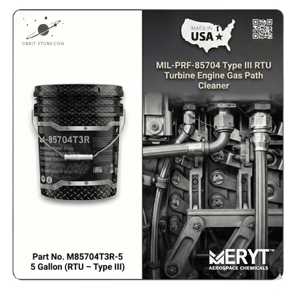 M-85704T3R-5 Turbine Engine Gas Path Cleaner — MIL-PRF-85704 Type III RTU — 5 US gallons (18.9 L)