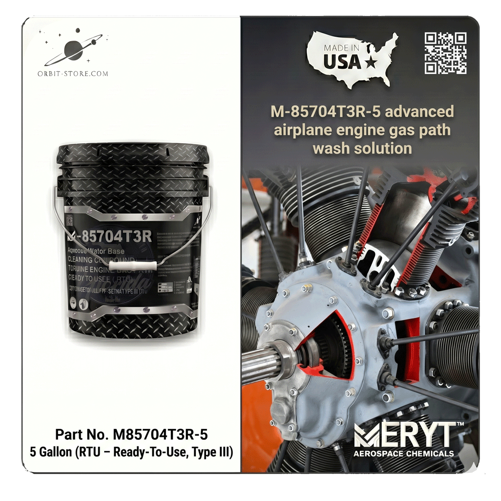 M-85704T3R-5 Turbine Engine Gas Path Cleaner — MIL-PRF-85704 Type III RTU — 5 US gallons (18.9 L)