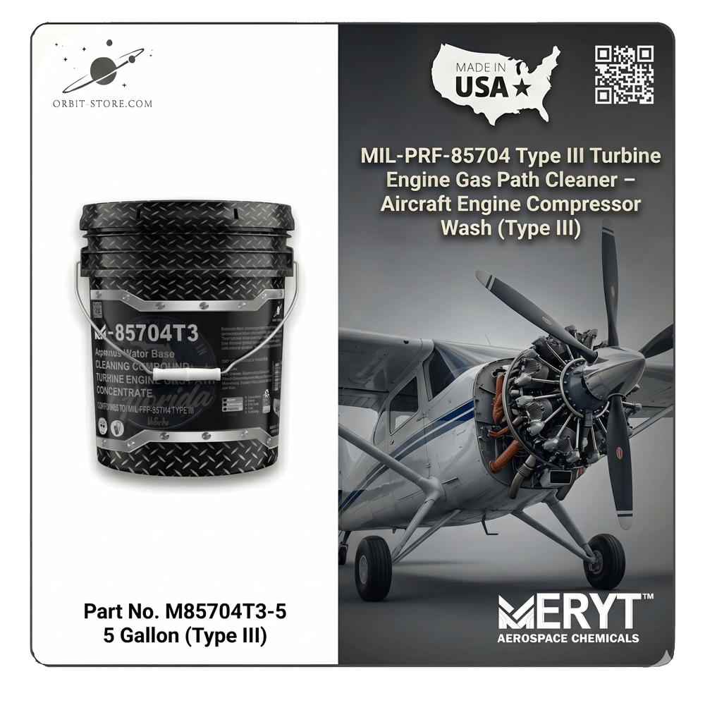 M-85704T3-5 Turbine Engine Gas Path Cleaner — MIL-PRF-85704 Type III — 5 US gallons (18.9 L)