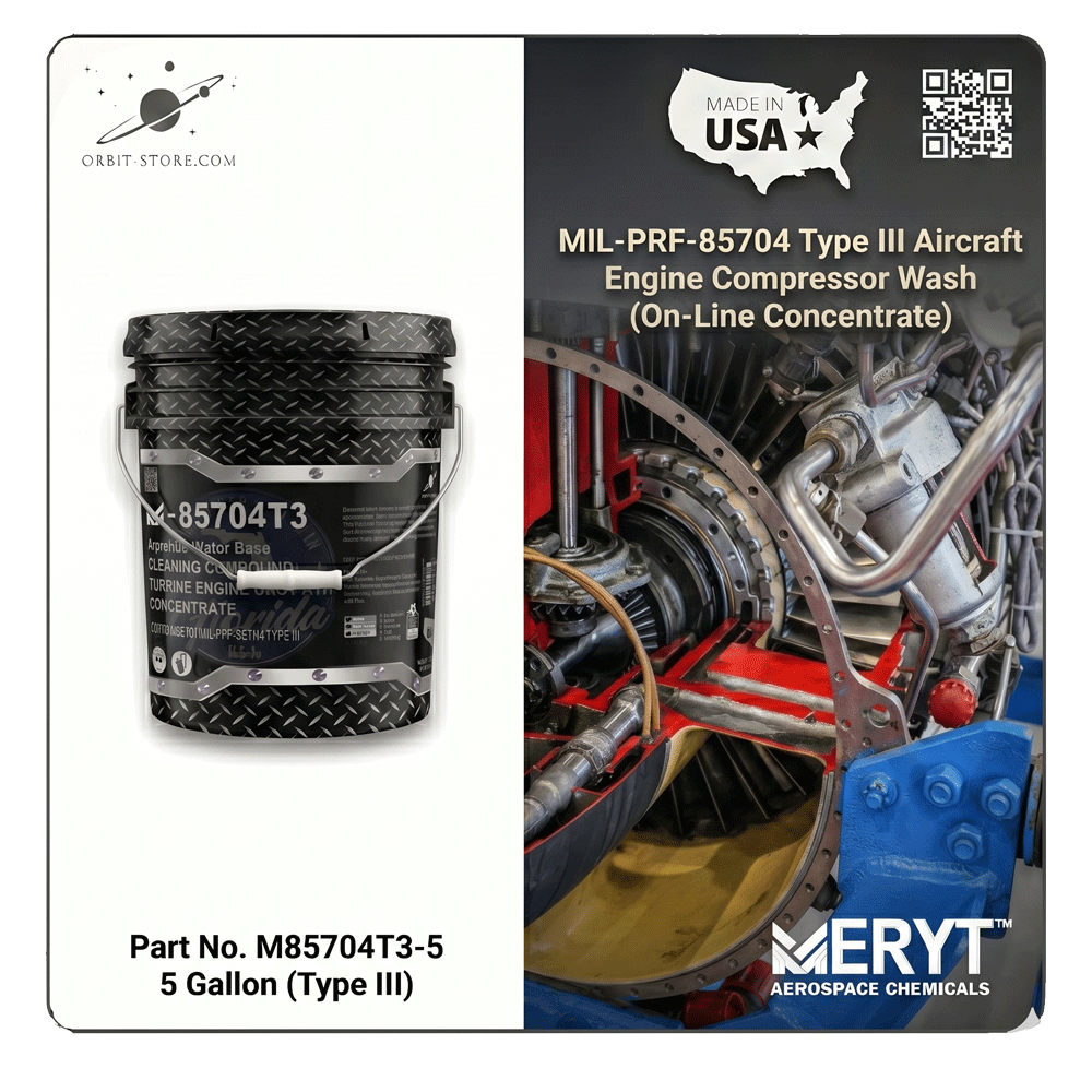 M-85704T3-5 Turbine Engine Gas Path Cleaner — MIL-PRF-85704 Type III — 5 US gallons (18.9 L)