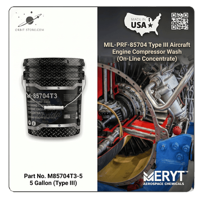 M-85704T3-5 Turbine Engine Gas Path Cleaner — MIL-PRF-85704 Type III — 5 US gallons (18.9 L)