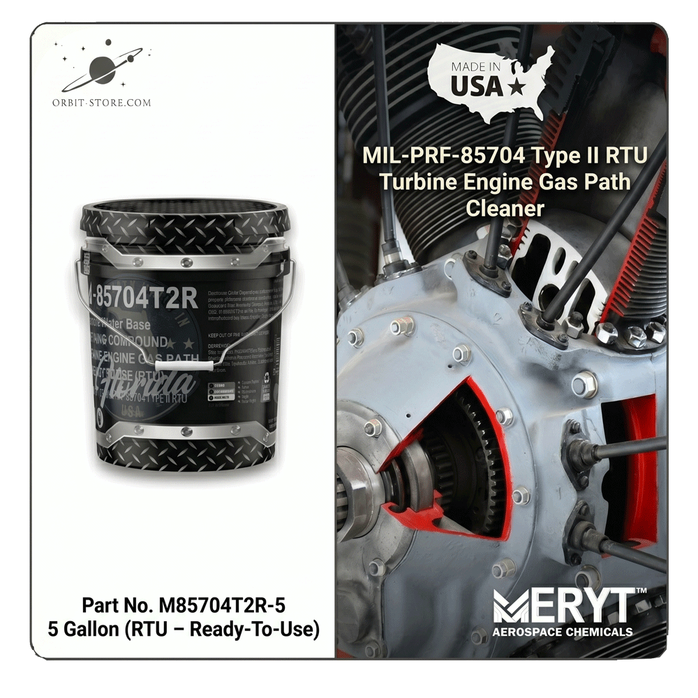 M-85704T2R-5 Turbine Engine Gas Path Cleaner — MIL-PRF-85704 Type II RTU — 5 US gallons (18.9 L)