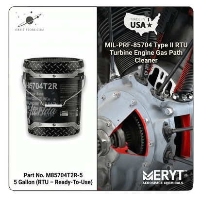 M-85704T2R-5 Turbine Engine Gas Path Cleaner — MIL-PRF-85704 Type II RTU — 5 US gallons (18.9 L)