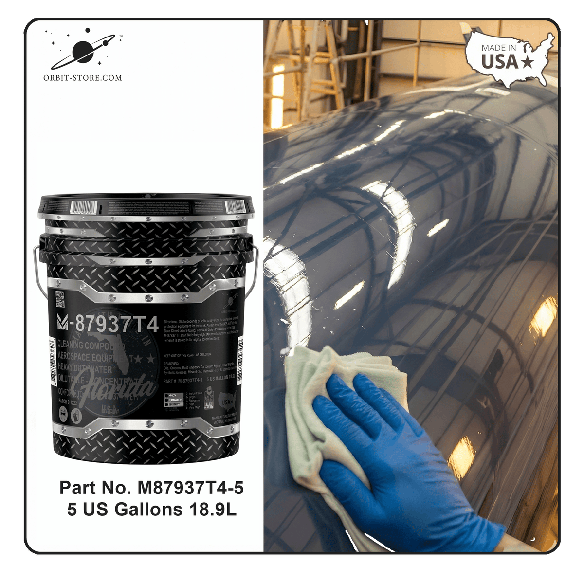 M-87937T4-5 Aerospace Equipment Cleaner — MIL-PRF-87937 Type IV — 5 US gallons (18.9 L)